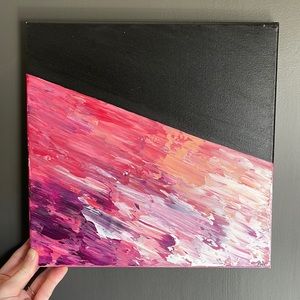 Abstract Acrylic Painting on Canvas